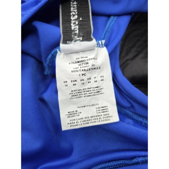 Miraclesuit Escape Blue Underwire Tummy Control One‑Piece Swimsuit Size 10 - Picture 10 of 11